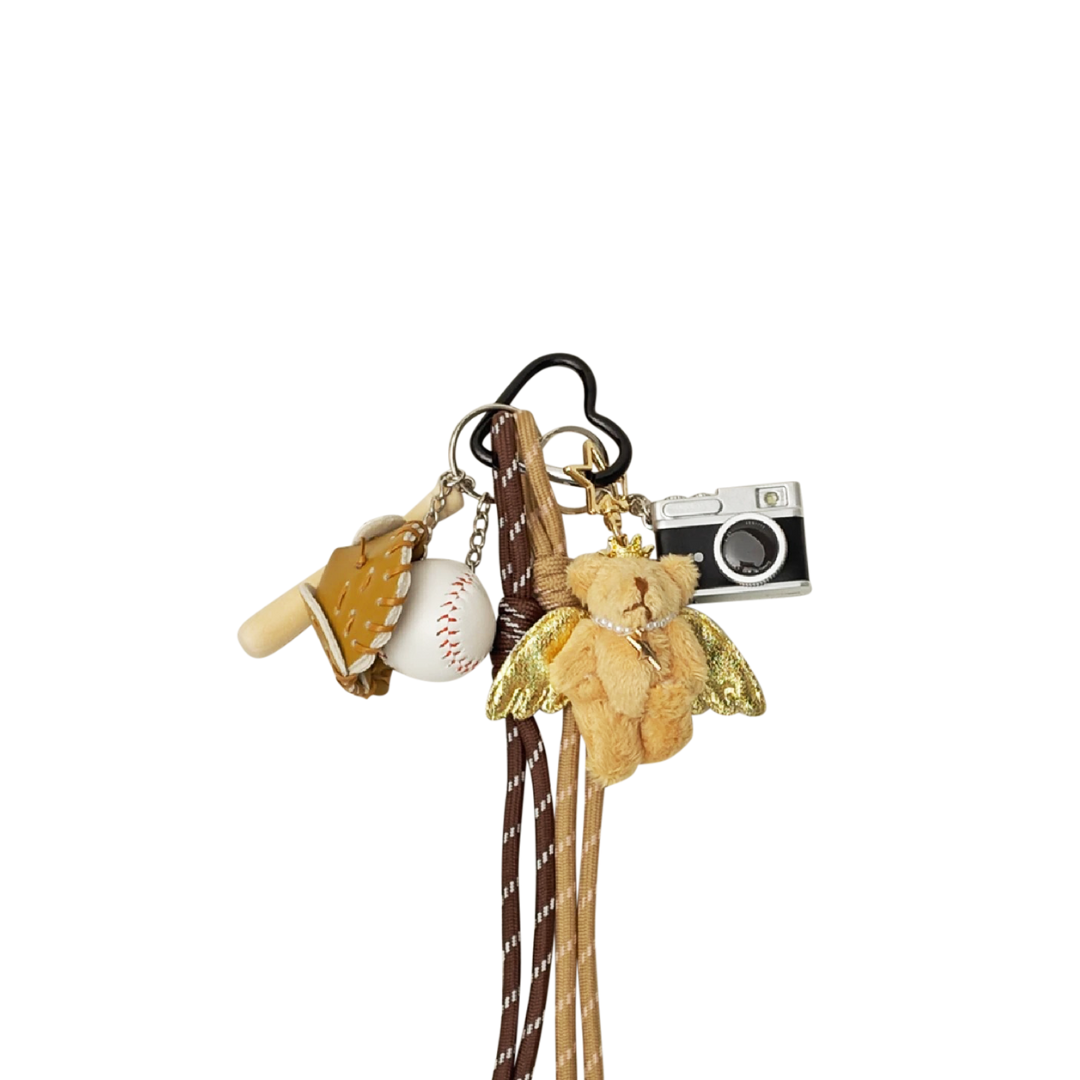 Angel Bear Bag Charm