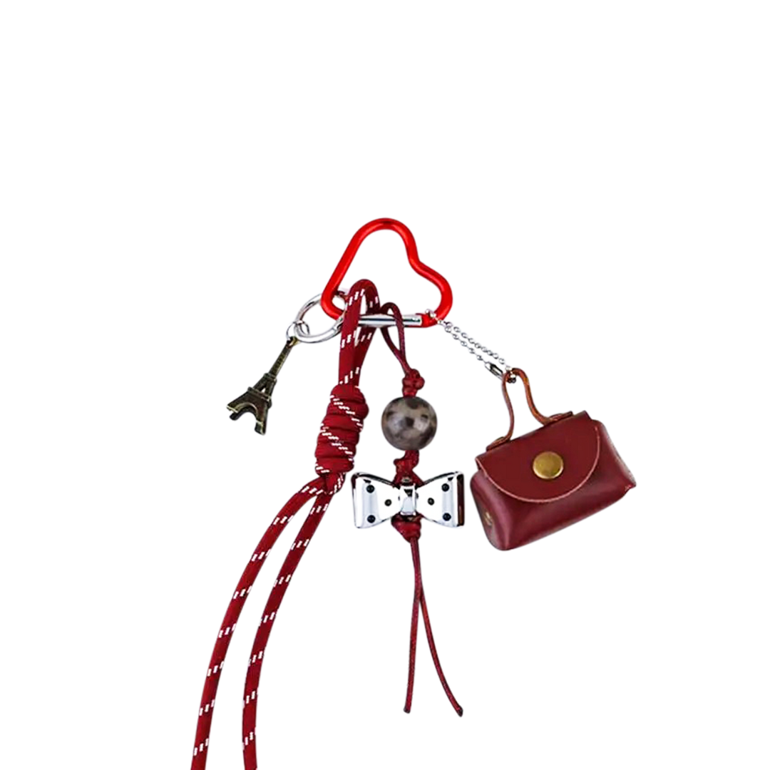 Leather Coin Purse Bag Charm
