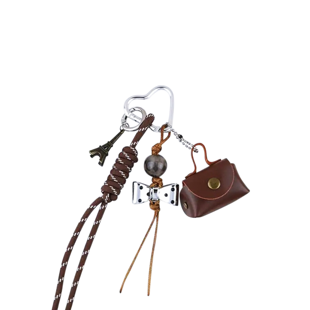 Leather Coin Purse Bag Charm
