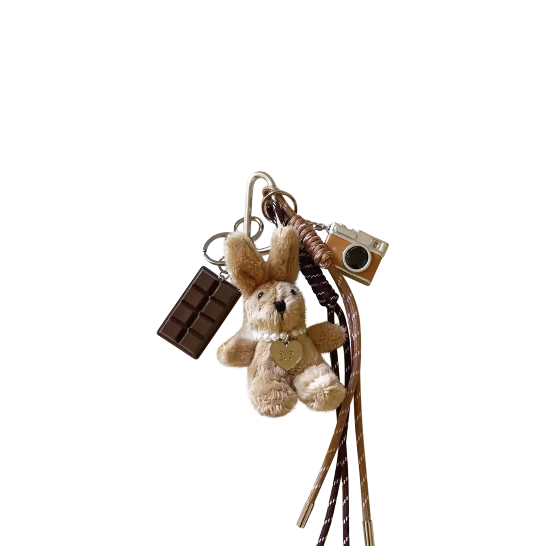 Choco Bunny Bag Charm