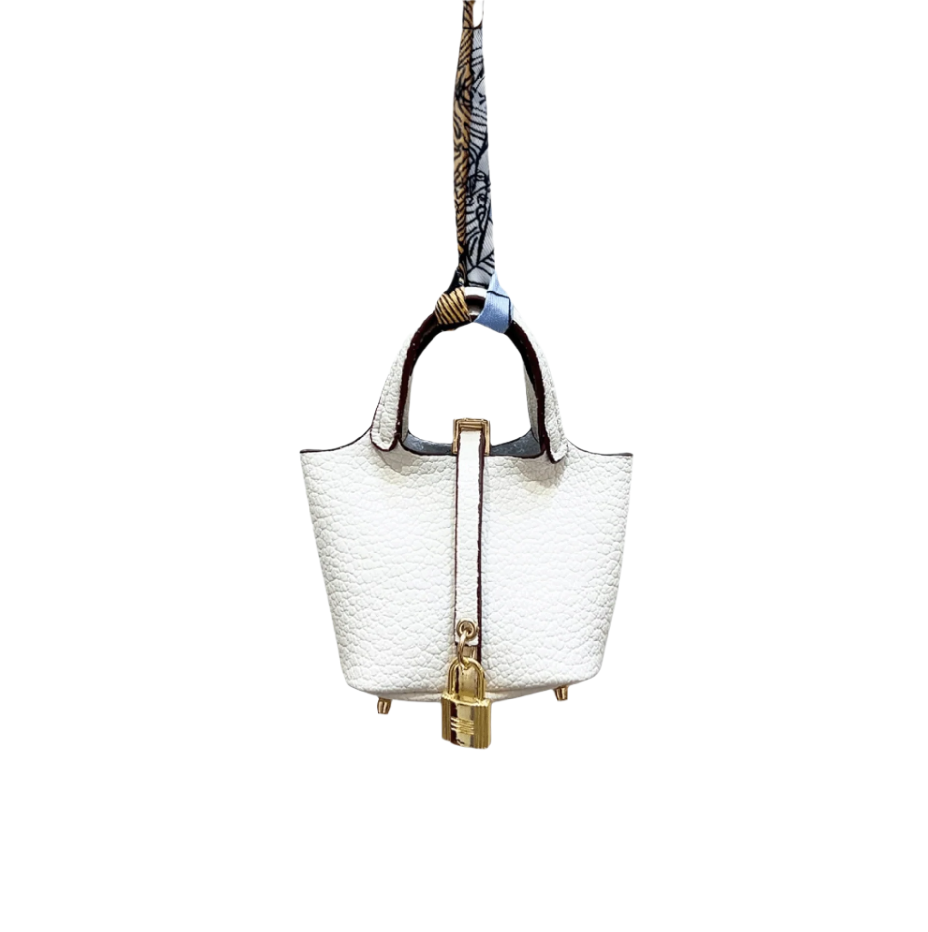 Picnic Tote Leather Bag Charm