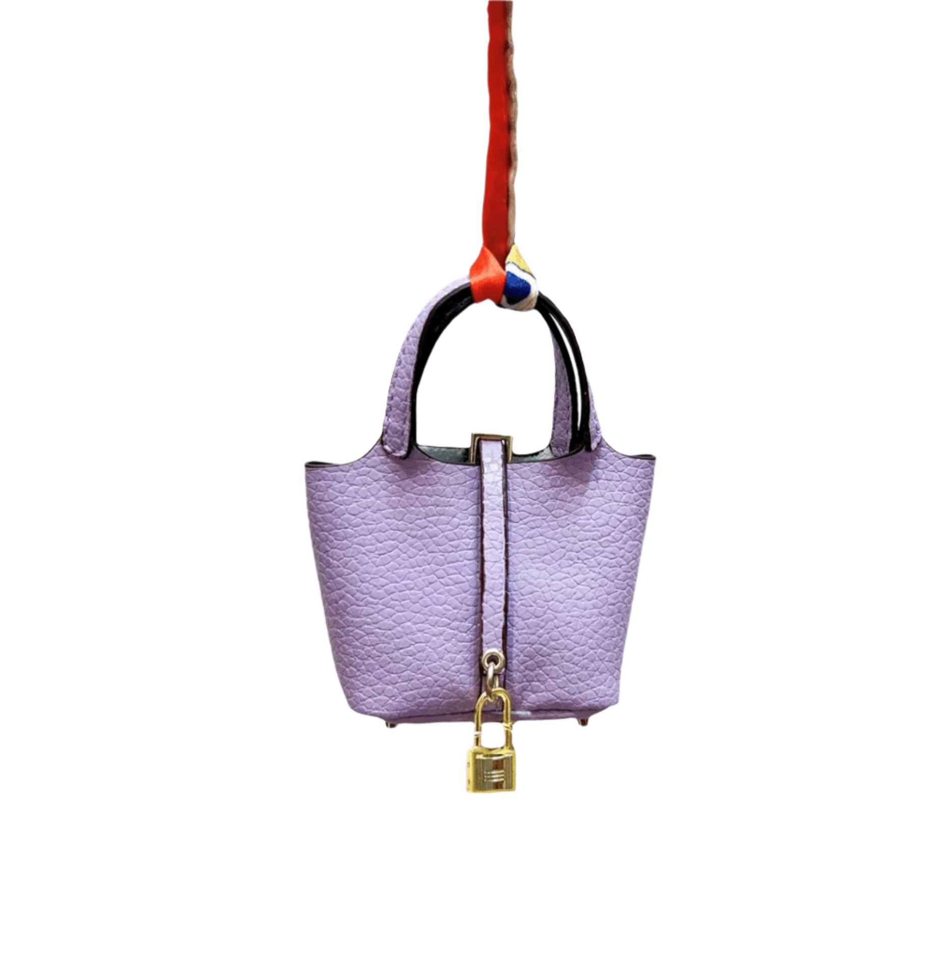 Picnic Tote Leather Bag Charm