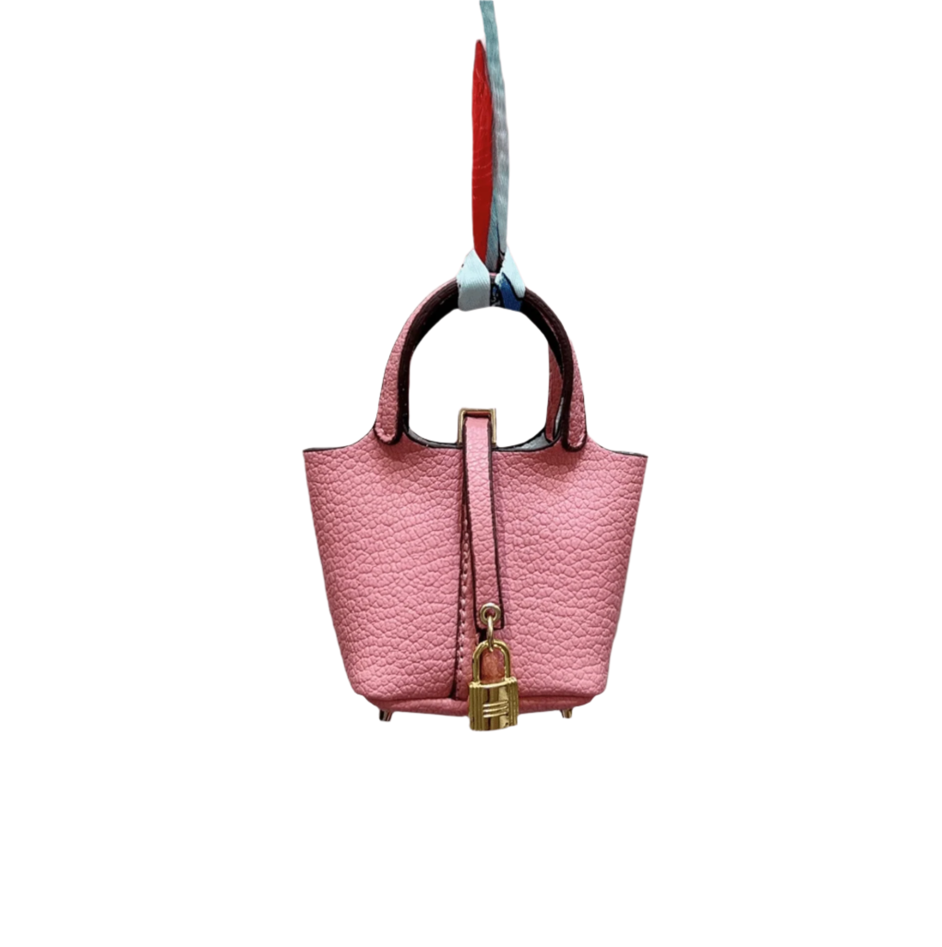 Picnic Tote Leather Bag Charm