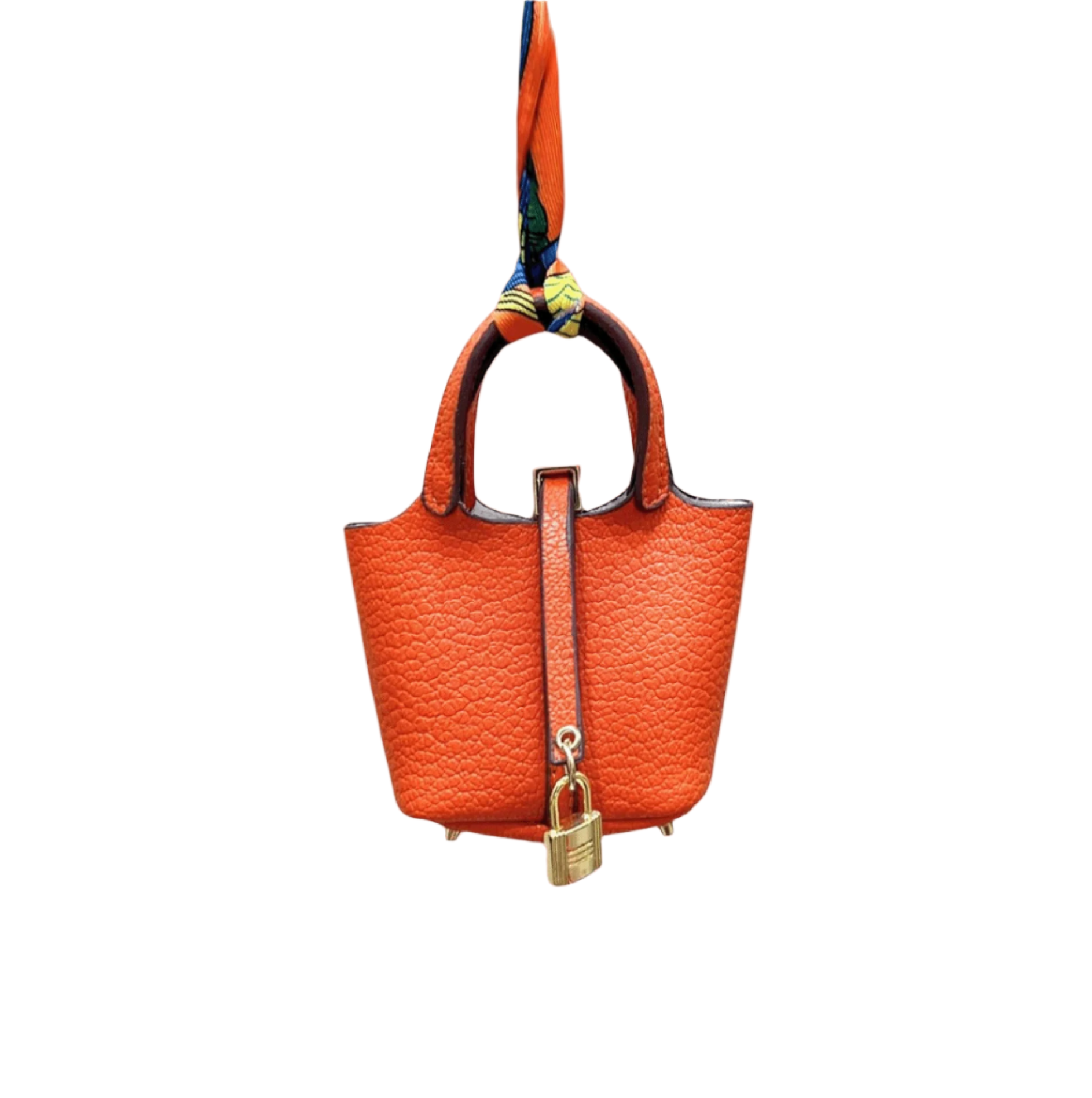 Picnic Tote Leather Bag Charm