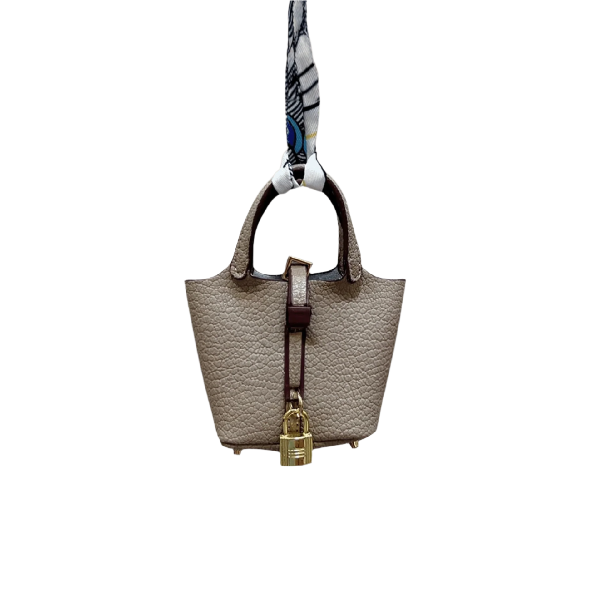 Picnic Tote Leather Bag Charm