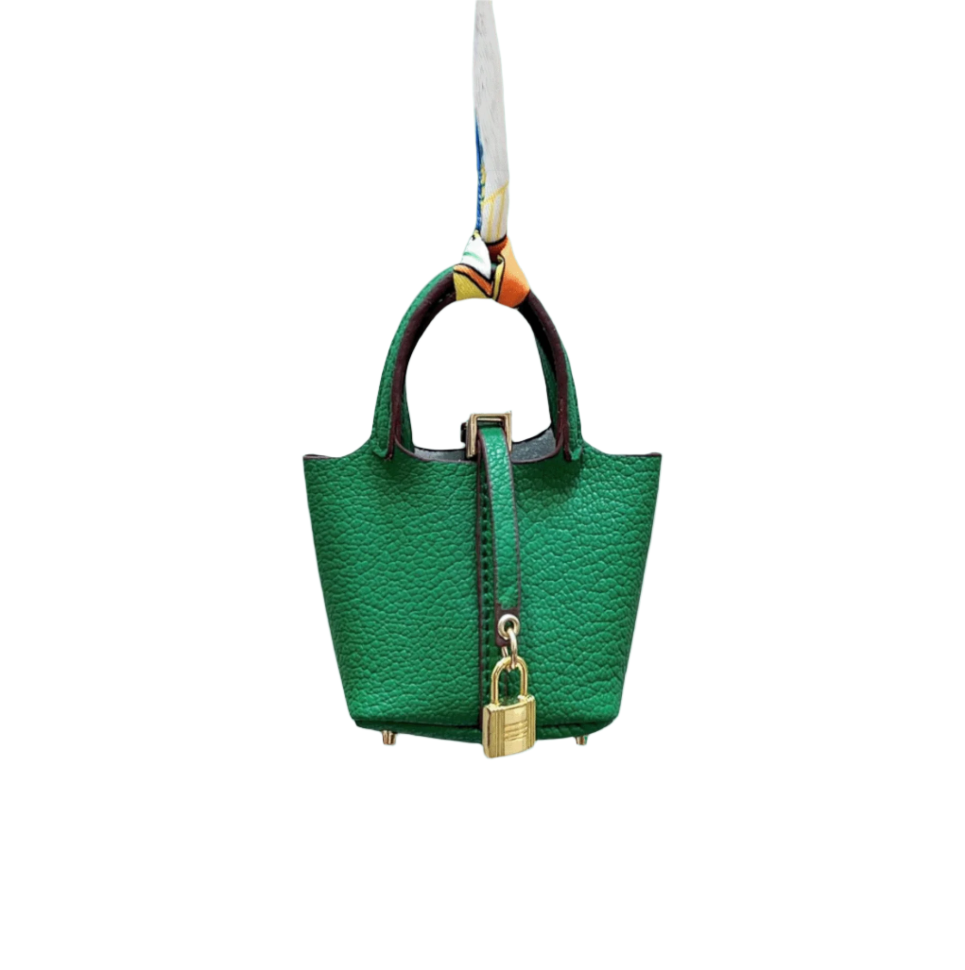 Picnic Tote Leather Bag Charm