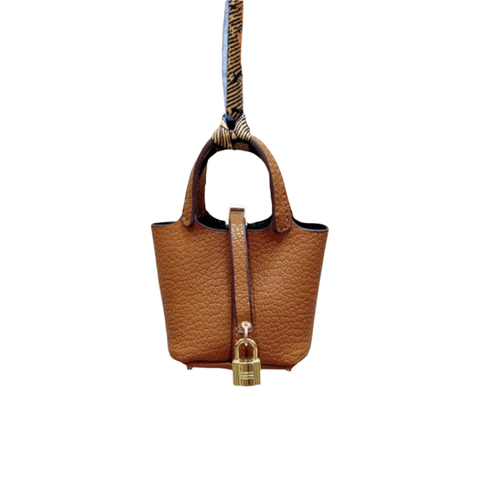 Picnic Tote Leather Bag Charm