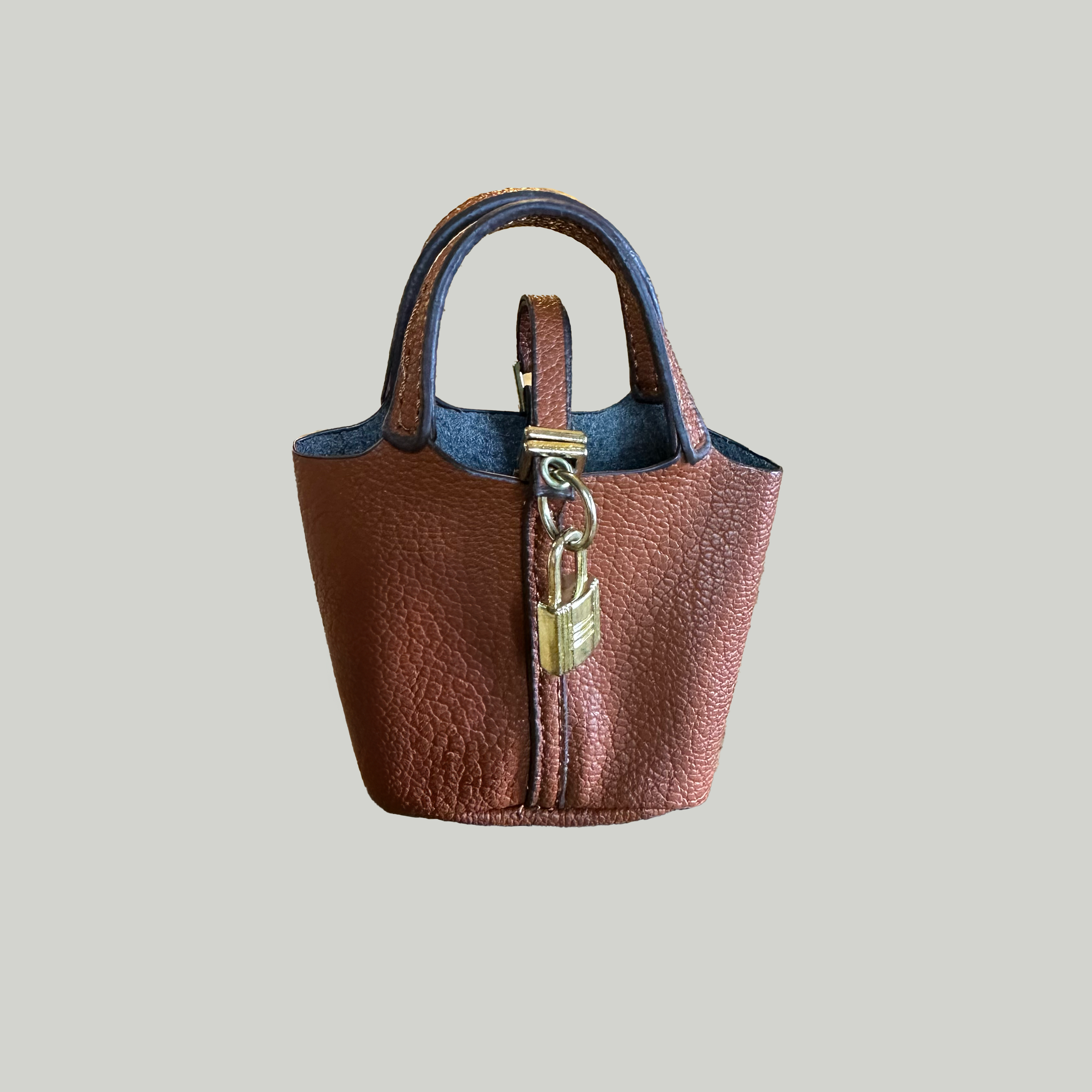 Picnic Tote Leather Bag Charm