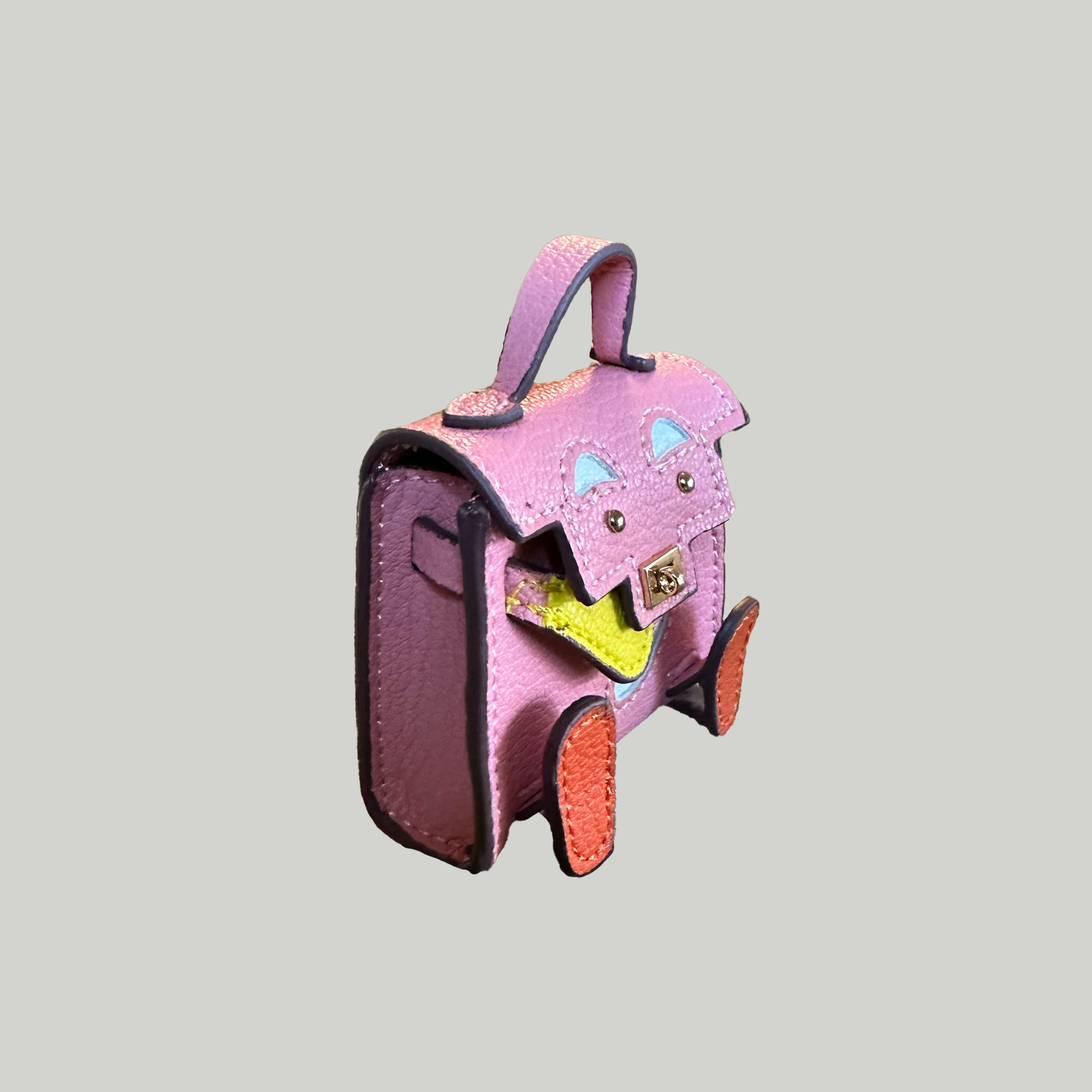 Toy Doll Leather Bag Charm
