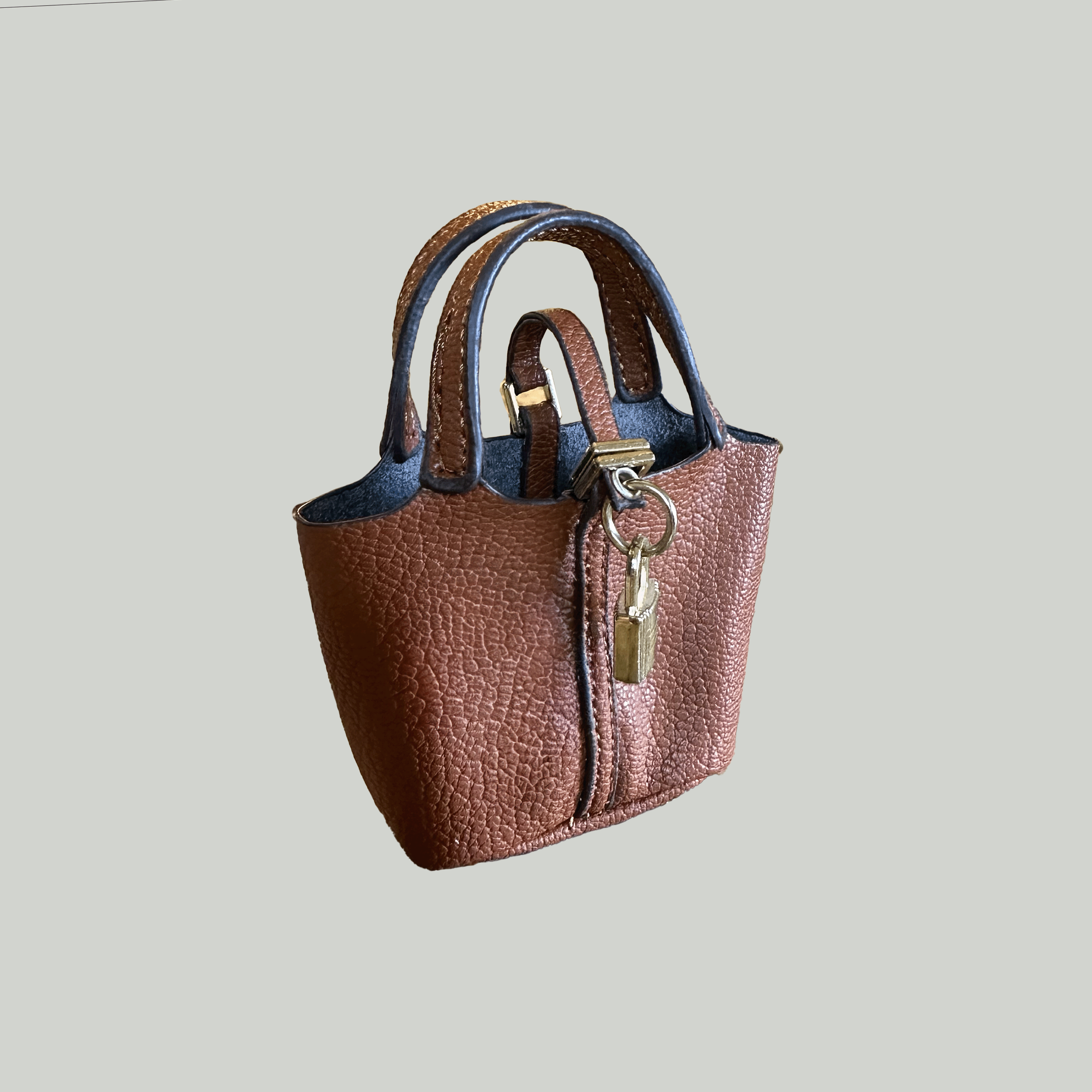 Picnic Tote Leather Bag Charm