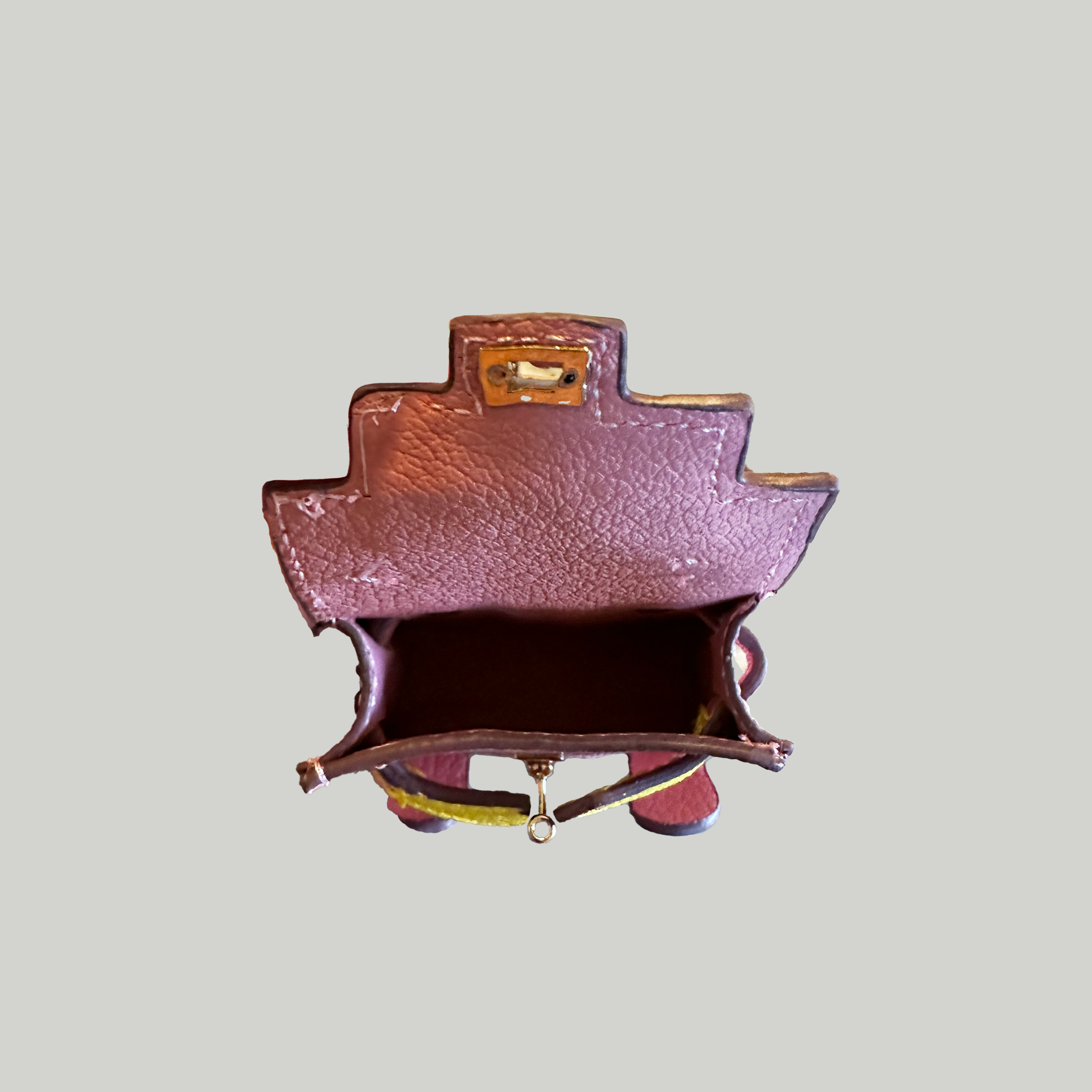 Toy Doll Leather Bag Charm