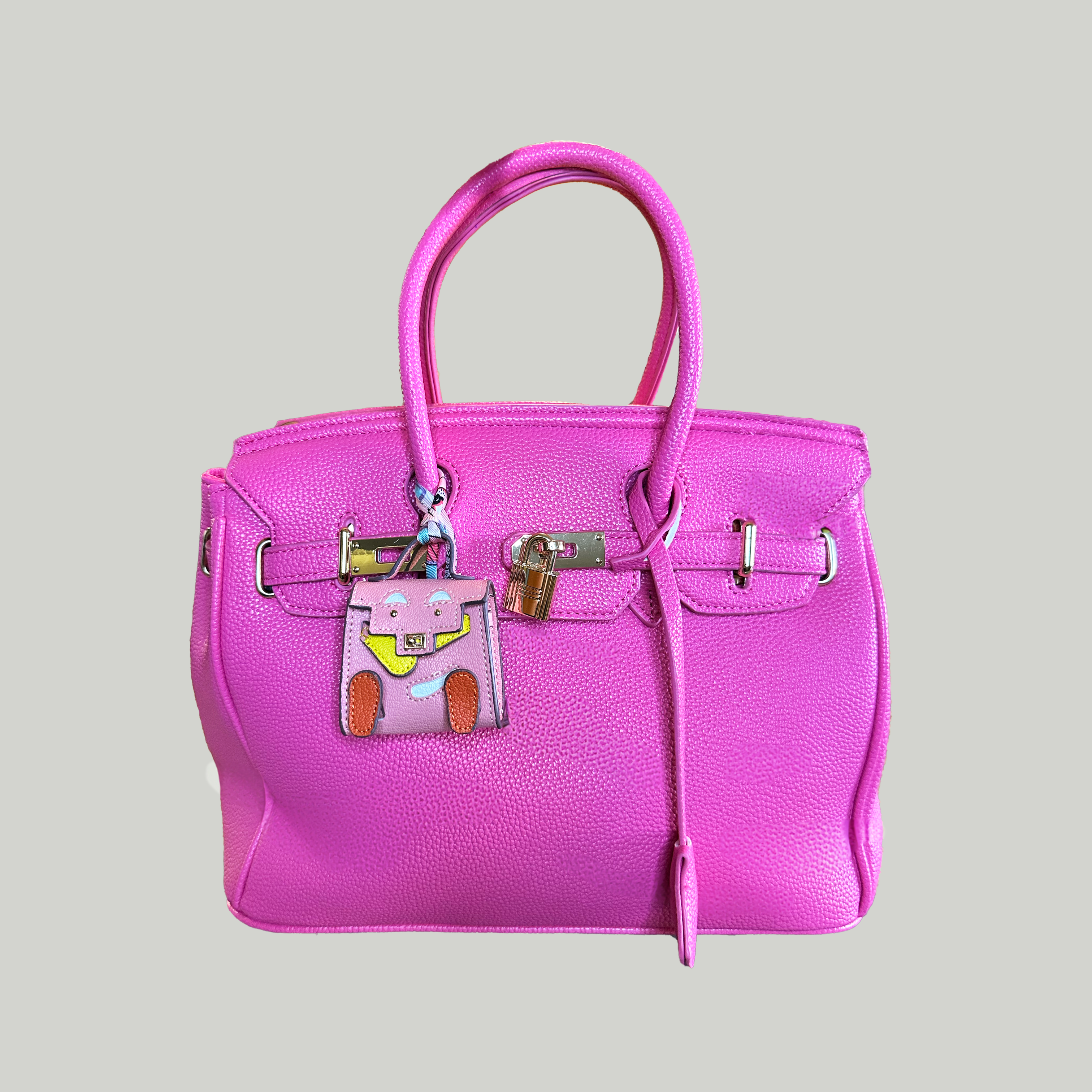 Toy Doll Leather Bag Charm