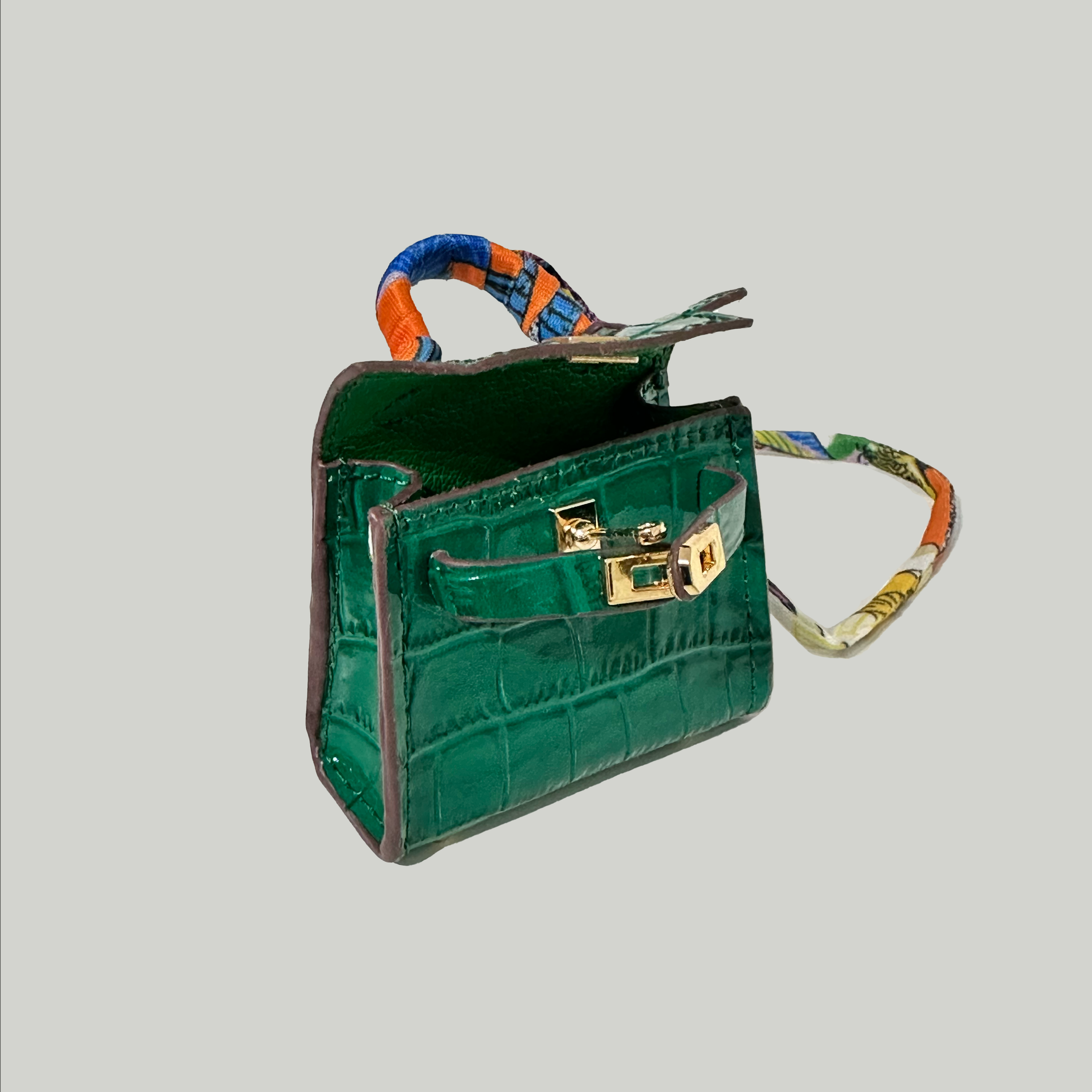 Exclusive Croc Skin Bag Charm