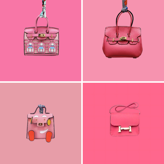 Viral Pink Bag Charm Bundle (4 Piece)