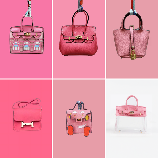 Viral Pink Bag Charm Bundle (6 Piece)