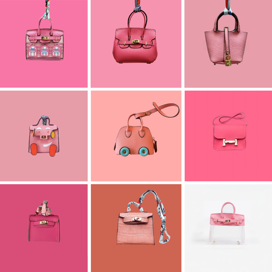 Viral Pink Bag Charm Bundle (9 Piece)